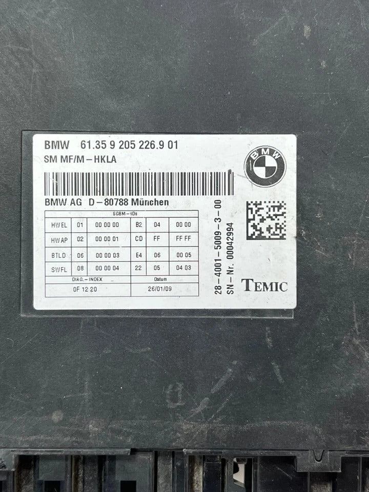 2008–2015 BMW 750i 760i F01 F02 F07 Seat Control Module (9205226) – OEM