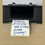 BMW 5 Series F10 F11 6.5" CID Central Information Display Monitor Screen (9284973) – OEM