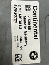 BMW E90 E60 E61 E81 320i MSD81 Engine Control Unit ECU DME (7599881) – OEM