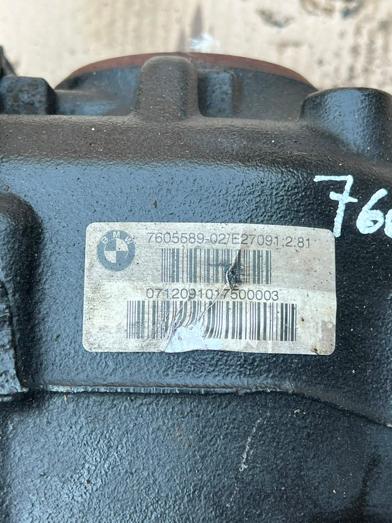 2012–2014 BMW F30 335i Rear Differential 2.81 Ratio (7605589) – OEM