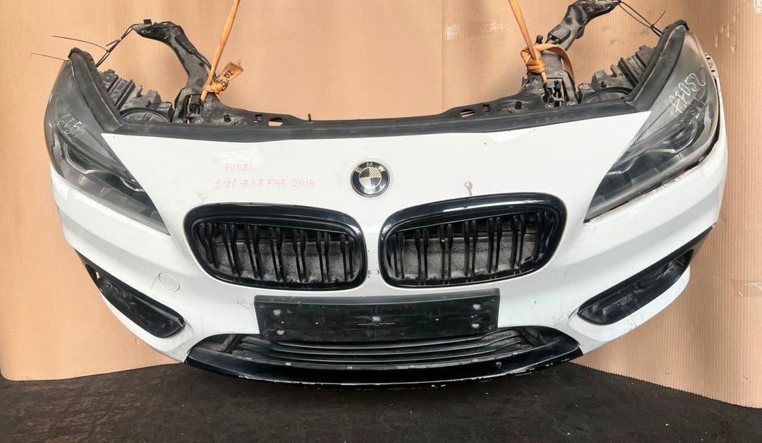 2014–2018 BMW 2 Series F45 218i Front Nose Cut Complete Bonnet Headlights Grille – OEM