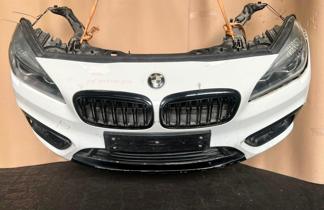 2014–2018 BMW 2 Series F45 218i Front Nose Cut Complete Bonnet Headlights Grille – OEM