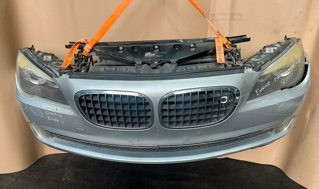 2010-2012 BMW F02 740Li Twin Turbo V8 Nose Cut Bonnet Headlights Grille – Used OEM