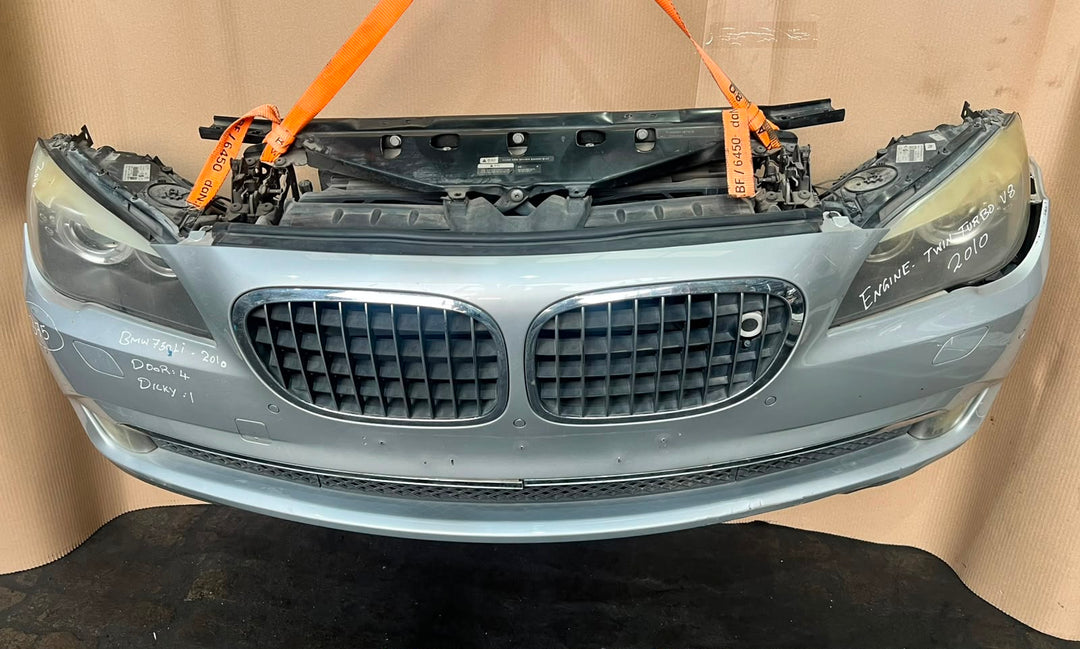 2010-2012 BMW F02 740Li Twin Turbo V8 Nose Cut Bonnet Headlights Grille – Used OEM
