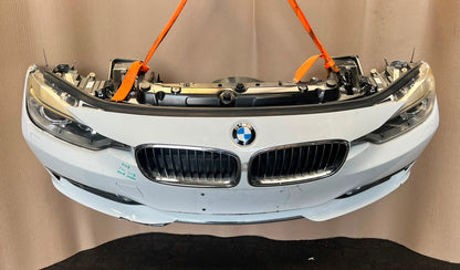 BMW F30 2012-2013 320d N47N Diesel Complete Front Nose Cut Bumper Xenon Headlights Grille OEM White