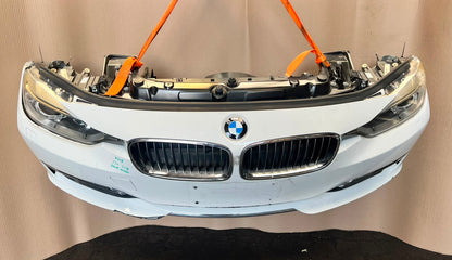 BMW F30 2012-2013 320d N47N Diesel Complete Front Nose Cut Bumper Xenon Headlights Grille OEM White