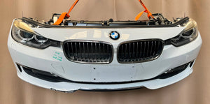 BMW F30 2012-2013 320d N47N Diesel Complete Front Nose Cut Bumper Xenon Headlights Grille OEM White