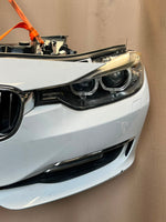 Load image into Gallery viewer, BMW F30 2012-2013 320d N47N Diesel Complete Front Nose Cut Bumper Xenon Headlights Grille OEM White