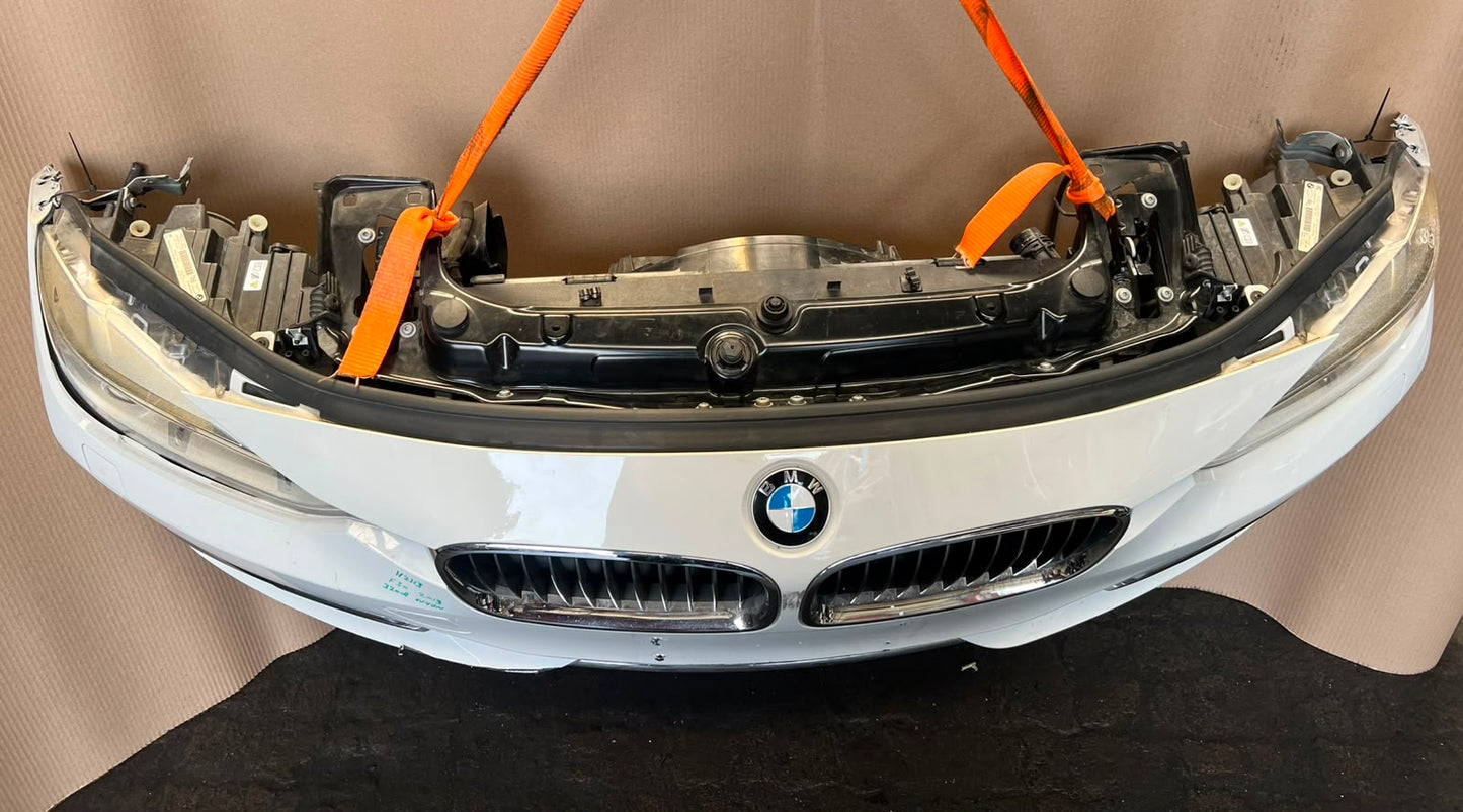 BMW F30 2012-2013 320d N47N Diesel Complete Front Nose Cut Bumper Xenon Headlights Grille OEM White