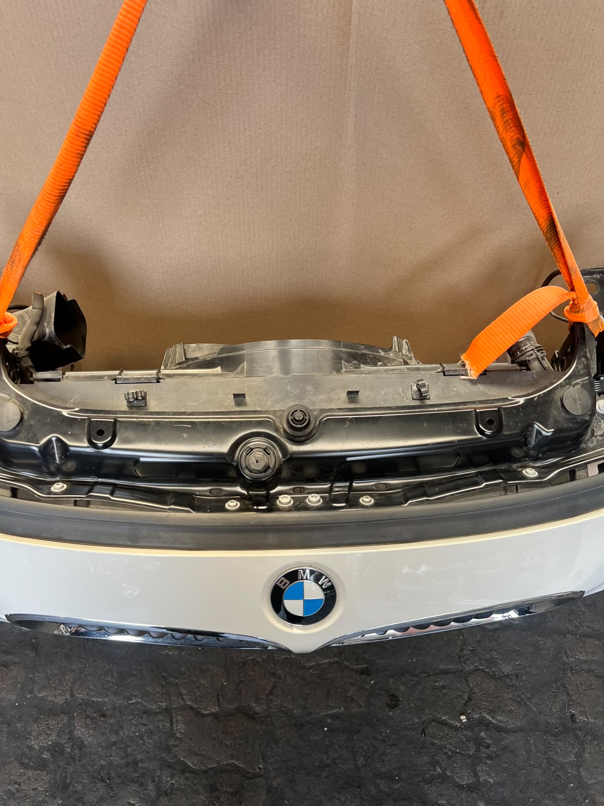 BMW F30 2012-2013 320d N47N Diesel Complete Front Nose Cut Bumper Xenon Headlights Grille OEM White