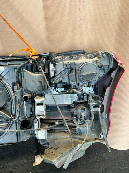 BMW F20 2012 116i RED COMPLETE NOSE CUT WITH FRONT BUMPER HEADLIGHTS GRILLE OEM USED