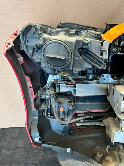BMW F20 2012 116i RED COMPLETE NOSE CUT WITH FRONT BUMPER HEADLIGHTS GRILLE OEM USED