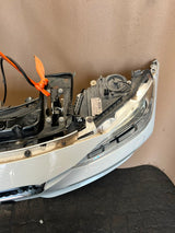 BMW F30 2014 320d N47N WHITE COMPLETE NOSE CUT FRONT BUMPER BASIC LED HEADLIGHTS GRILLE OEM USED