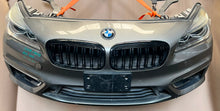 BMW F45 2015 218d B47 4-CYLINDER COMPLETE NOSE CUT FRONT BUMPER HEADLIGHTS GRILLE OEM USED
