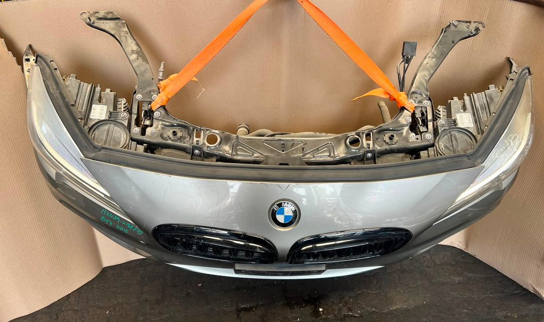 BMW F45 2015 218d B47 4-CYLINDER COMPLETE NOSE CUT FRONT BUMPER HEADLIGHTS GRILLE OEM USED