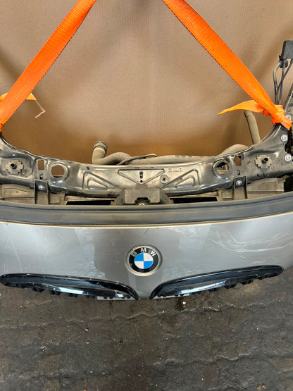 BMW F45 2015 218d B47 4-CYLINDER COMPLETE NOSE CUT FRONT BUMPER HEADLIGHTS GRILLE OEM USED