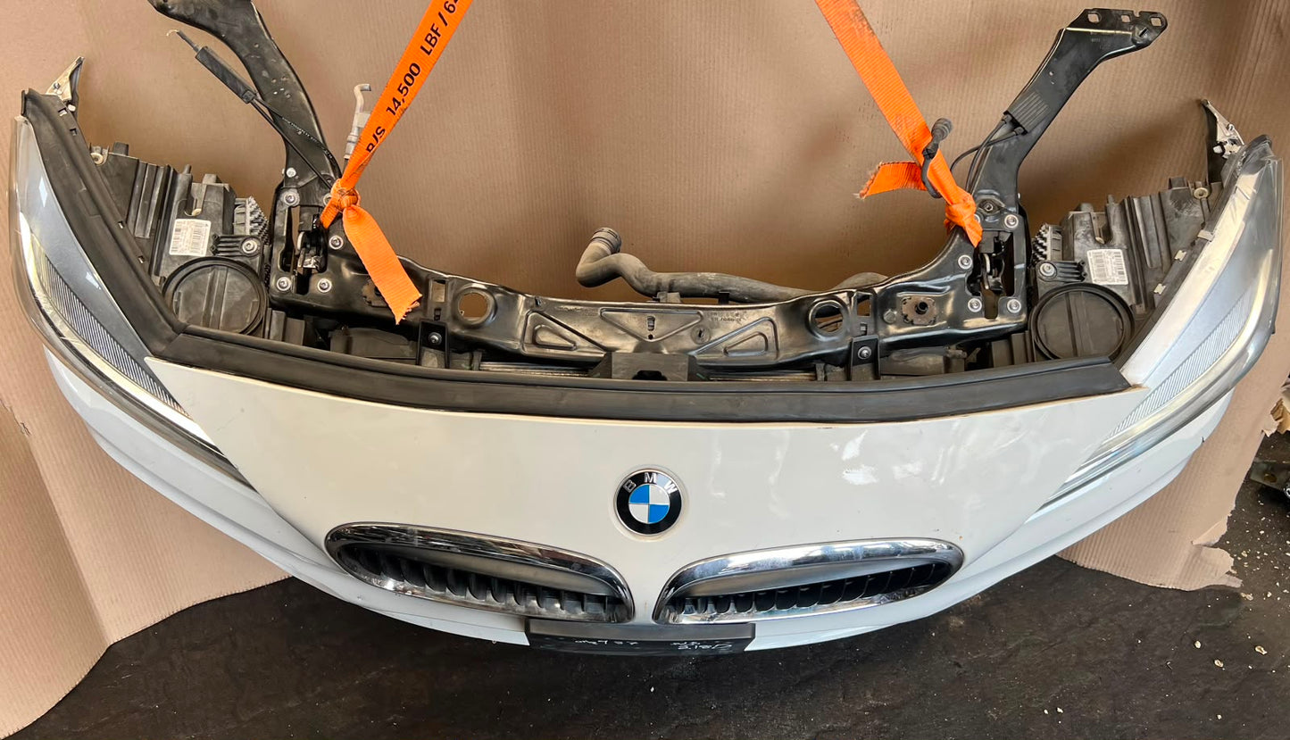 2014 BMW 220d F45 B47 Complete Front Nose Cut Bumper Headlights Grille OEM