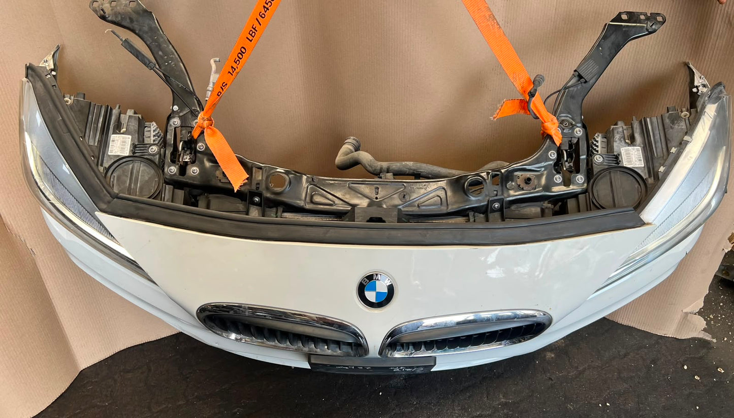 2014 BMW 220d F45 B47 Complete Front Nose Cut Bumper Headlights Grille OEM