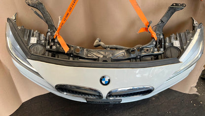 2014 BMW 220d F45 B47 Complete Front Nose Cut Bumper Headlights Grille OEM