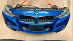 Bild in die Galerieansicht laden, BMW F30 2013 320i N20B M SPORT COMPLETE NOSE CUT XENON HEADLIGHTS FRONT BUMPER GRILLE OEM USED