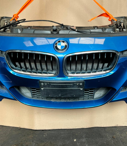 BMW F30 2013 320i N20B M SPORT COMPLETE NOSE CUT XENON HEADLIGHTS FRONT BUMPER GRILLE OEM USED