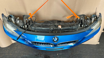 BMW F30 2013 320i N20B M SPORT COMPLETE NOSE CUT XENON HEADLIGHTS FRONT BUMPER GRILLE OEM USED
