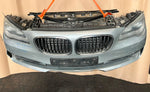 Bild in die Galerieansicht laden, BMW F02 LCI 2014 750DX N57X COMPLETE NOSE CUT HEADLIGHTS FRONT BUMPER GRILLE OEM USED