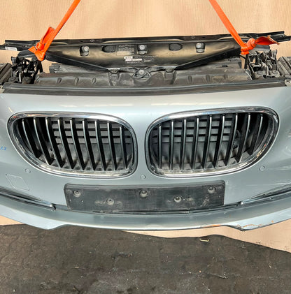 BMW F02 LCI 2014 750DX N57X COMPLETE NOSE CUT HEADLIGHTS FRONT BUMPER GRILLE OEM USED