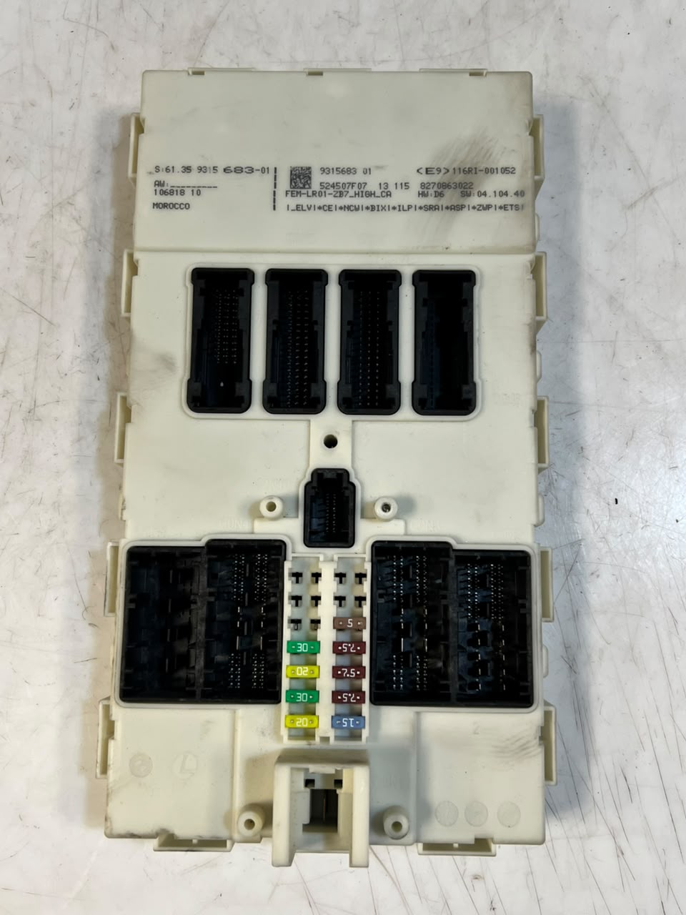 2013 BMW 3' F30 N20 328i Engine Control Unit ECU SET DME+FEM+1KEY 8610635