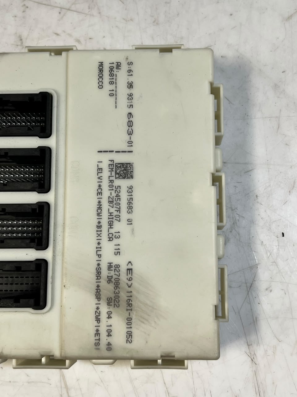 2013 BMW 3' F30 N20 328i Engine Control Unit ECU SET DME+FEM+1KEY 8610635
