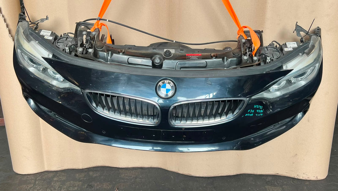2014 BMW 428i F36 Gran Coupe N20 Complete Front Nose Cut Headlights Grille OEM