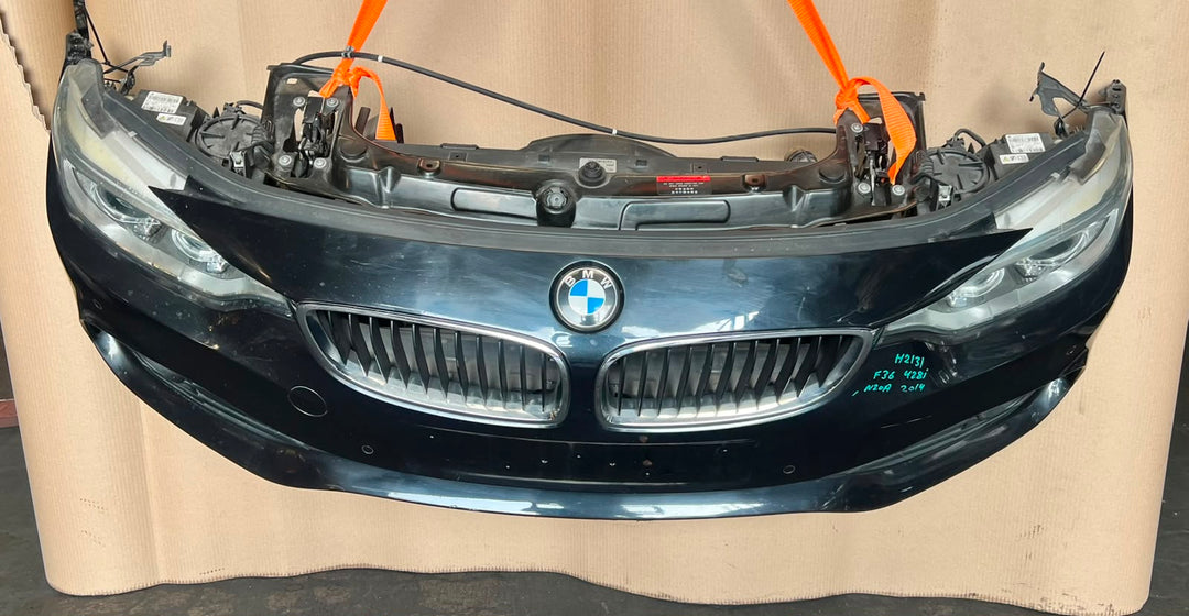 2014 BMW 428i F36 Gran Coupe N20 Complete Front Nose Cut Headlights Grille OEM