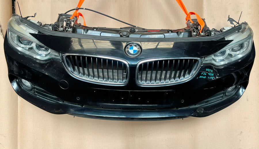 2014 BMW 428i F36 Gran Coupe N20 Complete Front Nose Cut Headlights Grille OEM