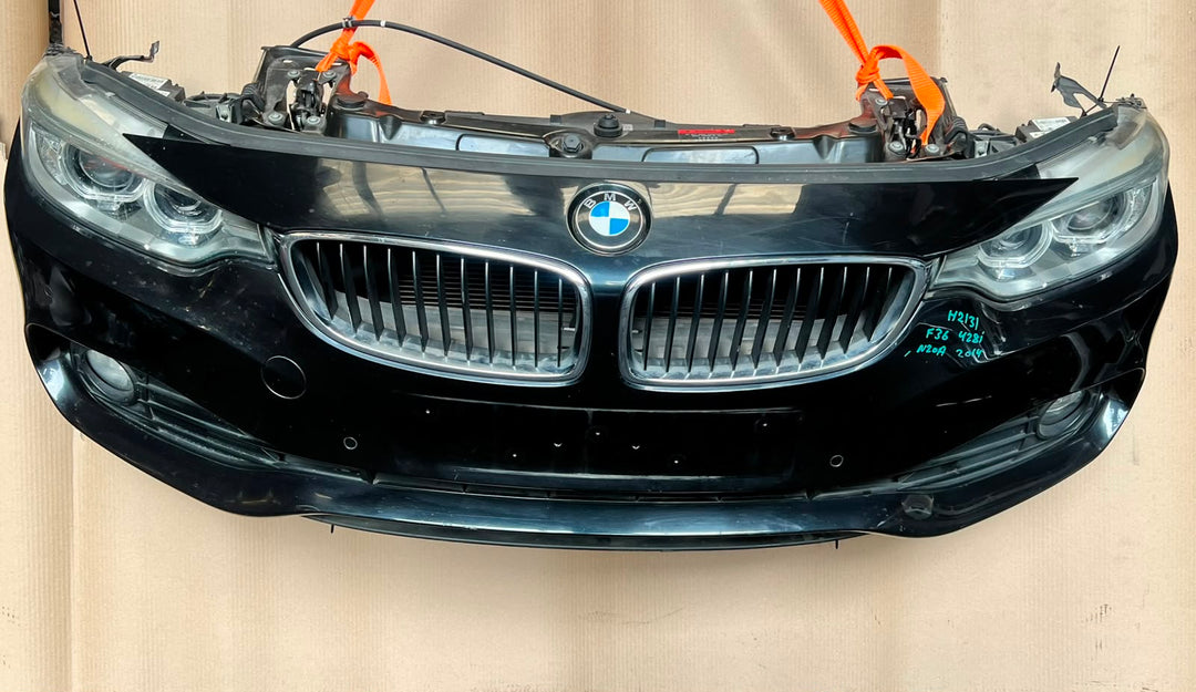2014 BMW 428i F36 Gran Coupe N20 Complete Front Nose Cut Headlights Grille OEM