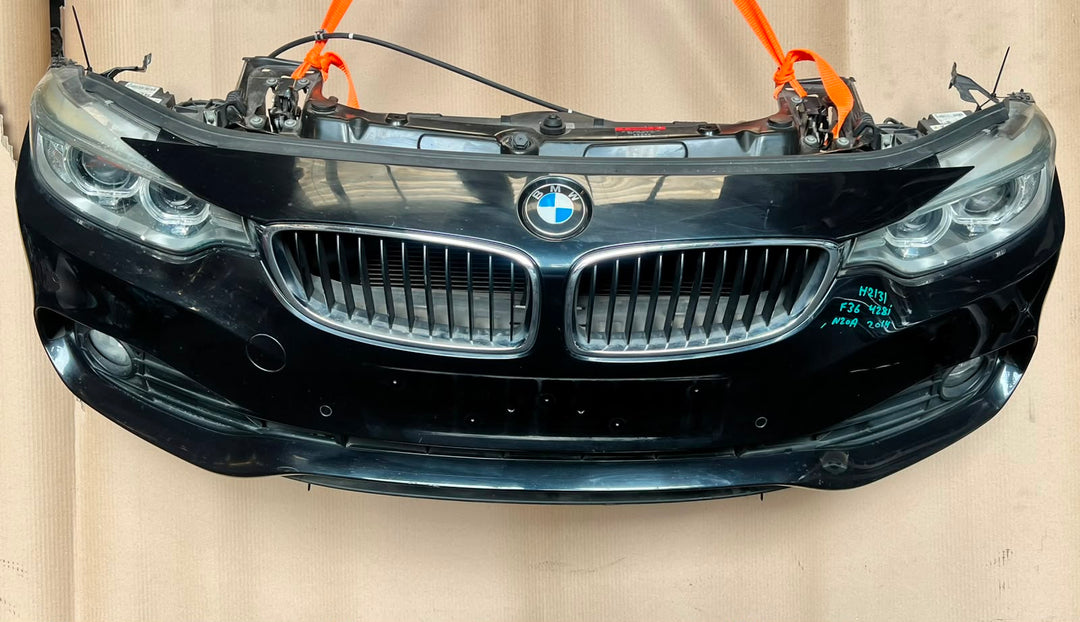 2014 BMW 428i F36 Gran Coupe N20 Complete Front Nose Cut Headlights Grille OEM