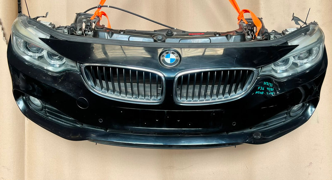2014 BMW 428i F36 Gran Coupe N20 Complete Front Nose Cut Headlights Grille OEM