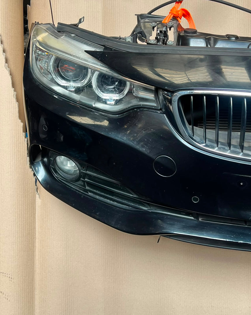 2014 BMW 428i F36 Gran Coupe N20 Complete Front Nose Cut Headlights Grille OEM