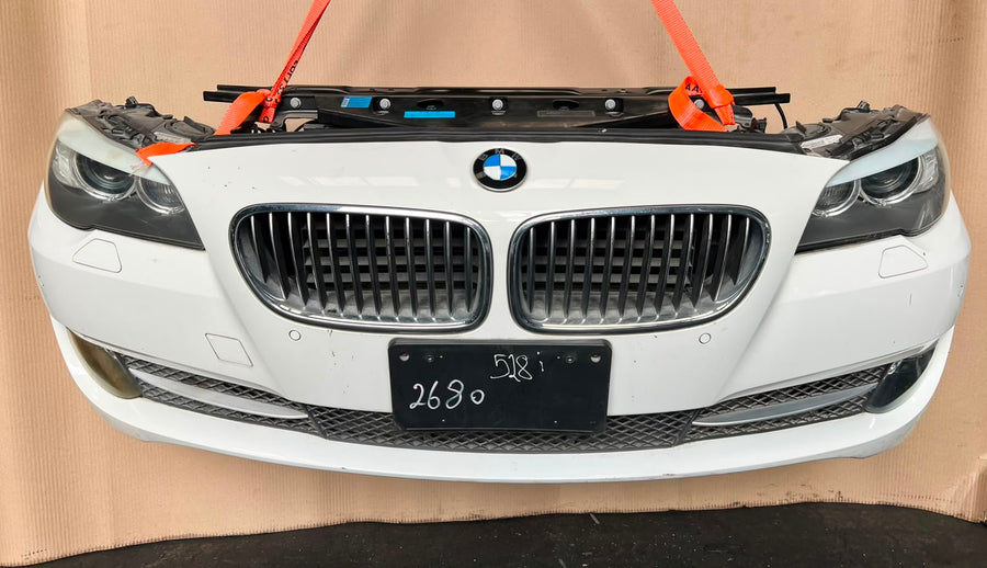 2012 BMW 530i F10 Complete Front Nose Cut Headlights Grille Bumper OEM