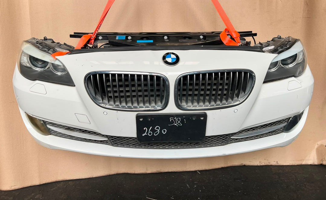 2012 BMW 530i F10 Complete Front Nose Cut Headlights Grille Bumper OEM