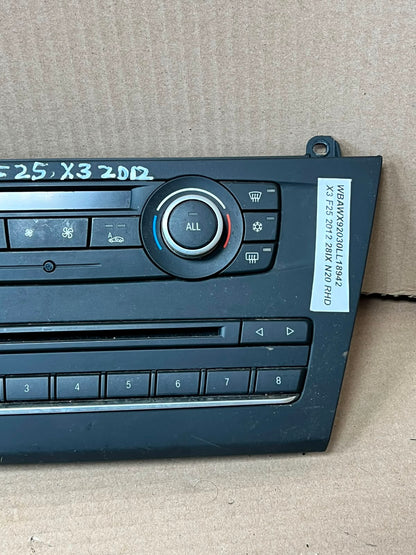 BMW X3 F25 X4 F26 Climate Control Audio A/C Panel 9284596 OEM 2010-2014
