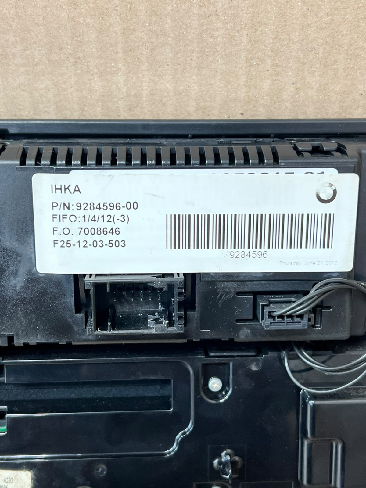 BMW X3 F25 X4 F26 Climate Control Audio A/C Panel 9284596 OEM 2010-2014