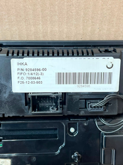 BMW X3 F25 X4 F26 Climate Control Audio A/C Panel 9284596 OEM 2010-2014