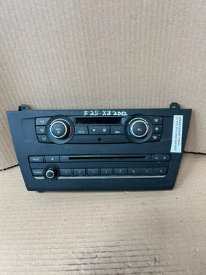 BMW X3 F25 X4 F26 Climate Control Audio A/C Panel 9284596 OEM 2010-2014