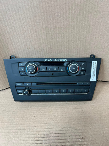 BMW X3 F25 X4 F26 Climate Control Audio A/C Panel 9284596 OEM 2010-2014