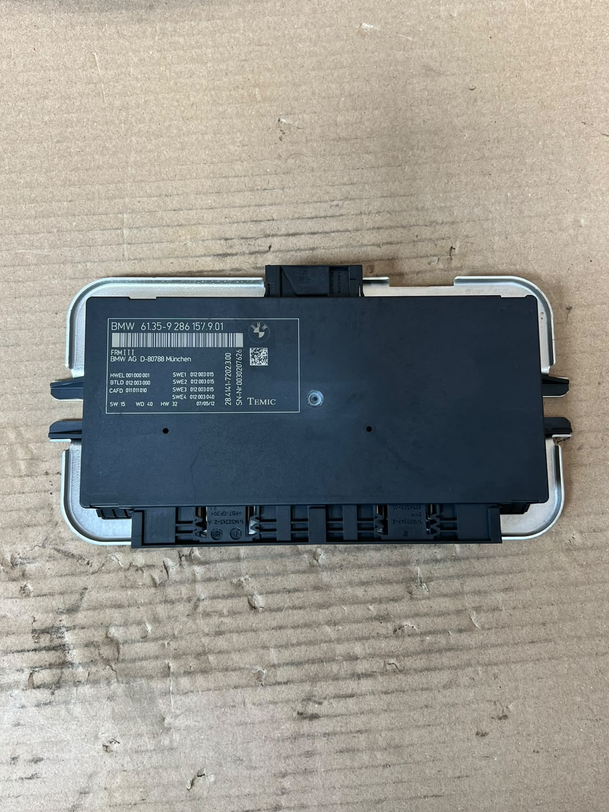 BMW X3 F25 X4 F26 FRM3 Footwell Light Control Module 9286157 OEM 2011-2017