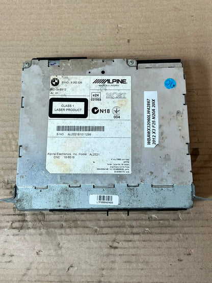 2012 BMW X3 F25 CD GPS iDrive Radio Navigation Head Unit 9262326 OEM