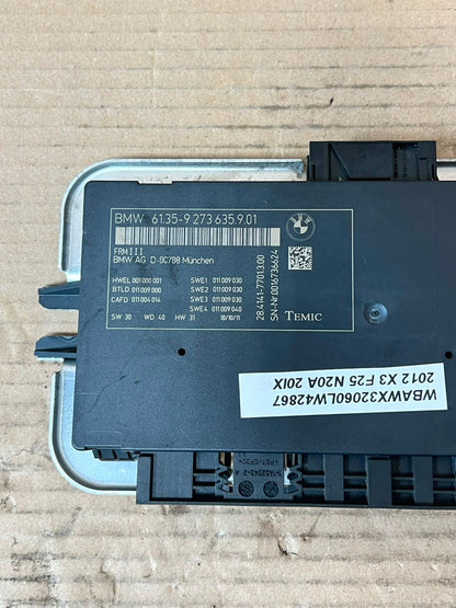 BMW X3 F25 FRM3 Footwell Light Control Module 9273635 61359273635 OEM 2011-2017