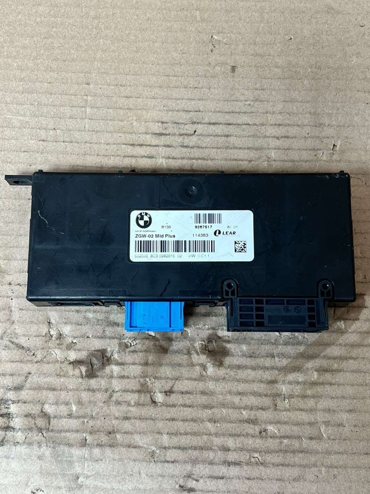 BMW X3 F25 2011-2017 Central Gateway Control Module ECU 9267517 OEM