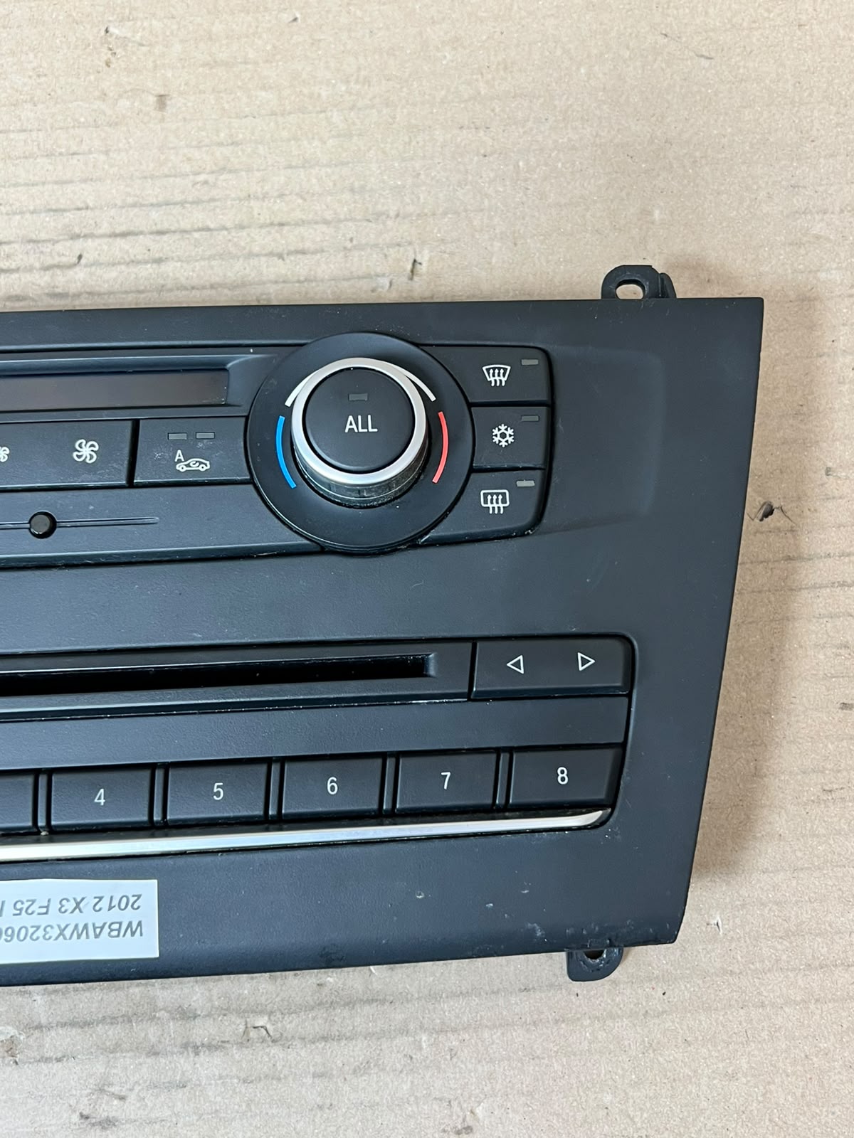 BMW X3 F25 X4 F26 A/C Climate Control Panel 9259615 OEM 2012-2014