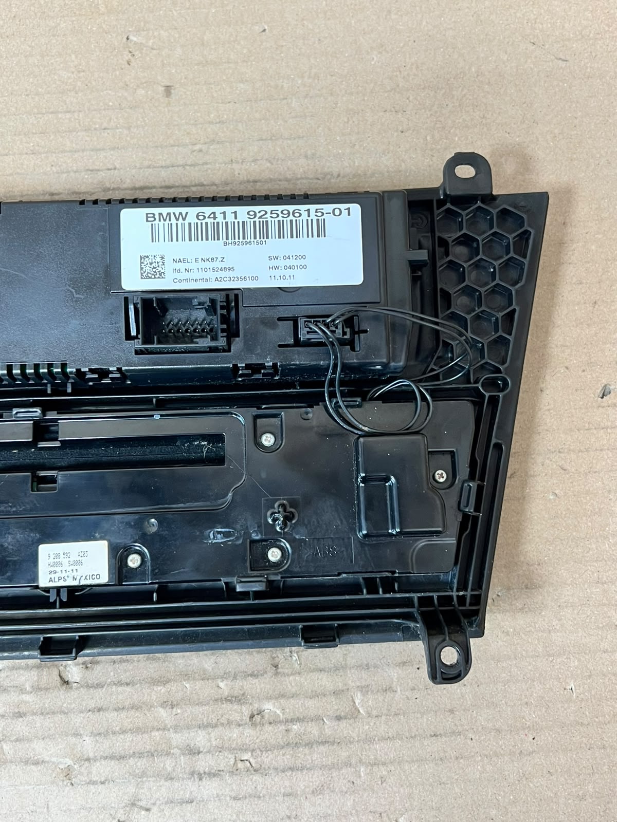 BMW X3 F25 X4 F26 A/C Climate Control Panel 9259615 OEM 2012-2014